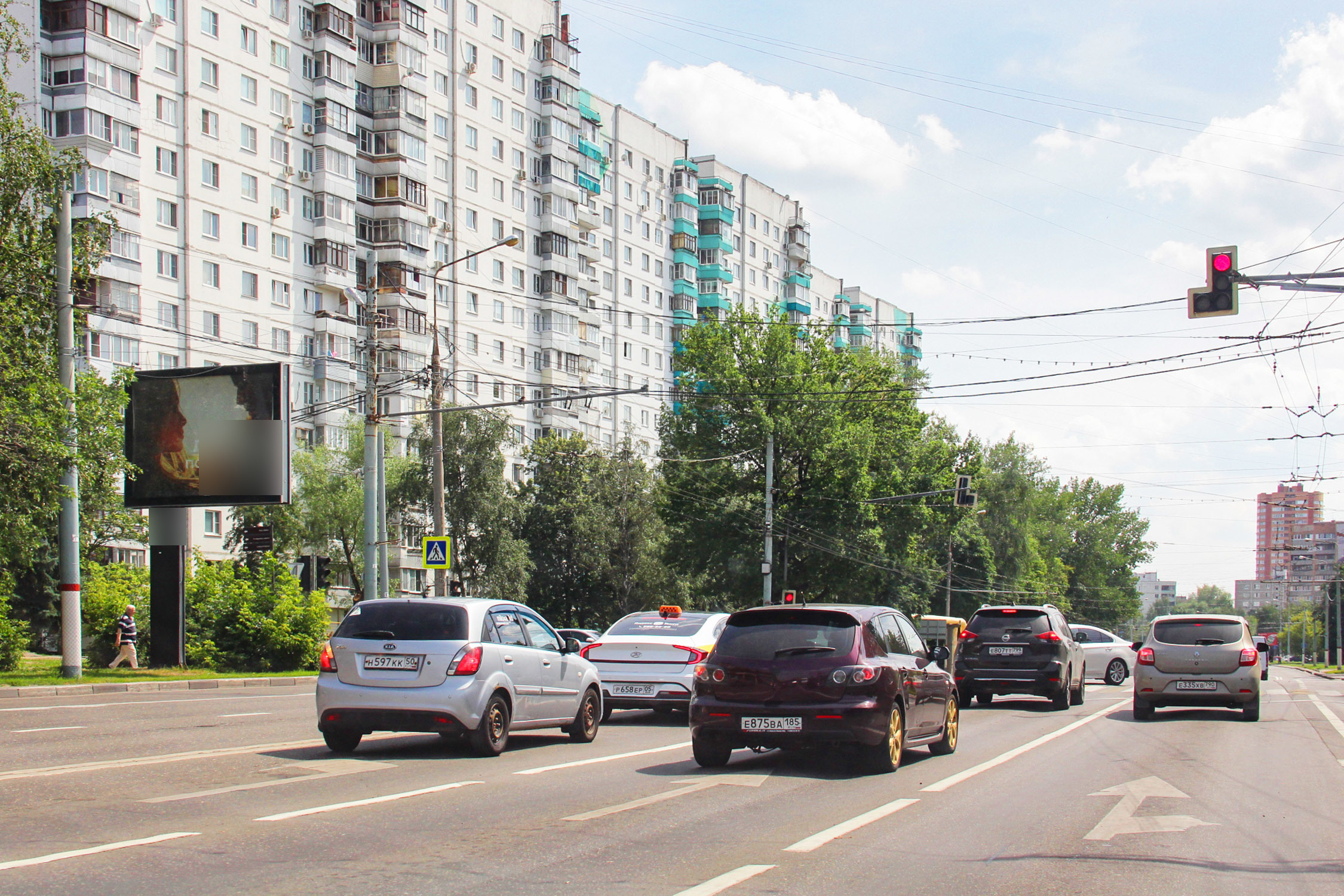 Фотография рекламного носителя, тип: Ситиборд 2.7x3.7, адрес: Юбилейный пр-т., д.70А х Нагорное ш., Химки, Московская область, Россия. Сторона Б №782666