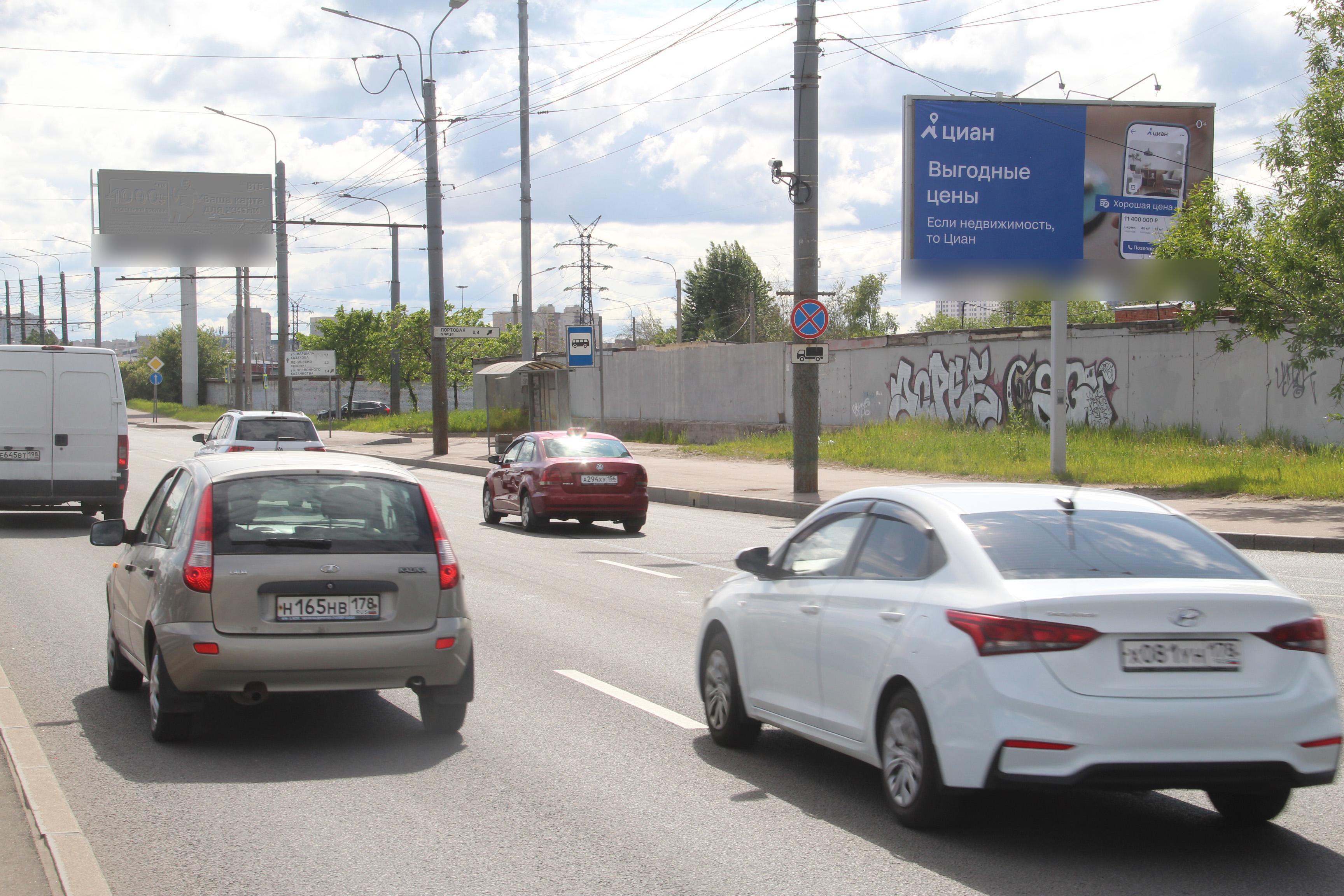 Фотография рекламного носителя, тип: Билборд 3x6, адрес: Маршала Жукова пр-т. Х Дорога на Турухтанные острова д. 14, корп.5, Санкт-Петербург, Россия. Сторона А №119674