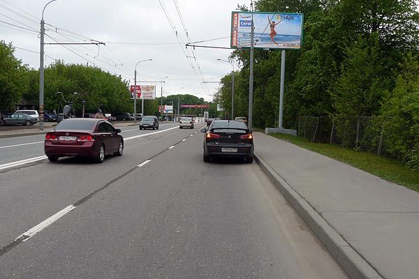 Фотография рекламного носителя, тип: Билборд 3x6, адрес: Нижн. Мневники ул., д.102, Москва, Россия. Сторона A №64802