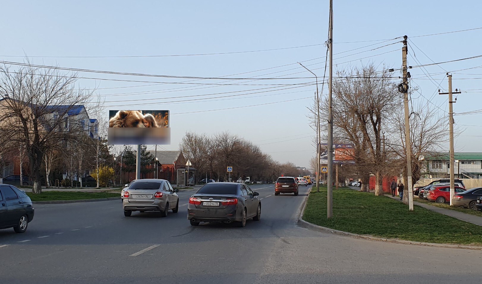 Фотография рекламного носителя, тип: Билборд 3x6, адрес: Хаджи-Бикара Муталиева ул., напротив Дома Спорта Динамо, Назрань, Республика Ингушетия, Россия. Сторона Б №1328598