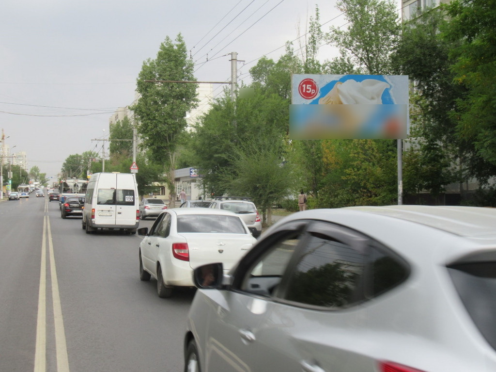 Фотография рекламного носителя, тип: Билборд 3x6, адрес: Константина Симонова ул., напротив д.22, Волгоград, Волгоградская область, Россия. Сторона А №111215