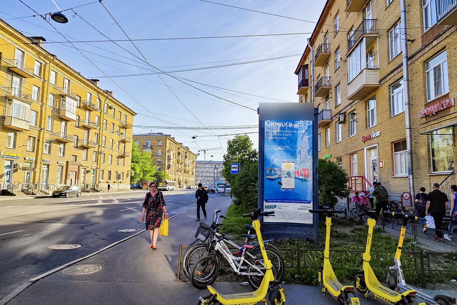 Фотография рекламного носителя, тип: Пиллар 3x1.4, адрес: Малый В.О. пр-т. Х Гаванская ул., д.44, Санкт-Петербург, Россия. Сторона А №687624