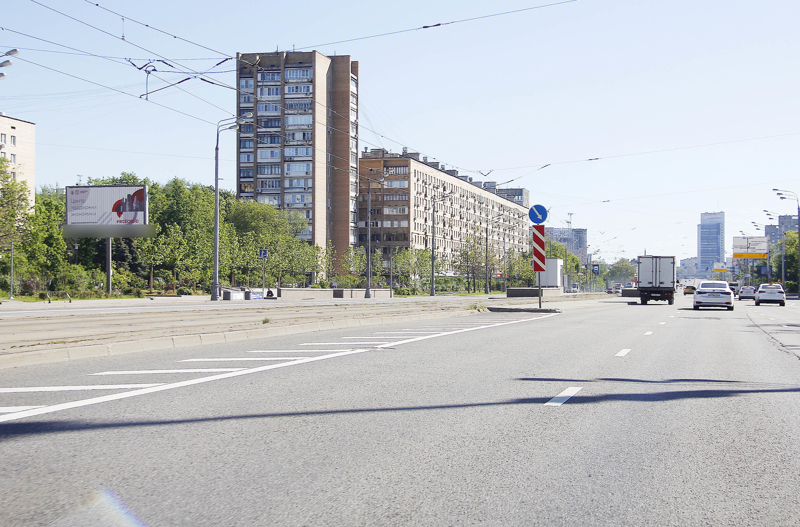 Фотография рекламного носителя, тип: Билборд 3x6, адрес: Большая Черкизовская ул., д.9, корп.1, Москва, Россия. Сторона B1-В3 №789971