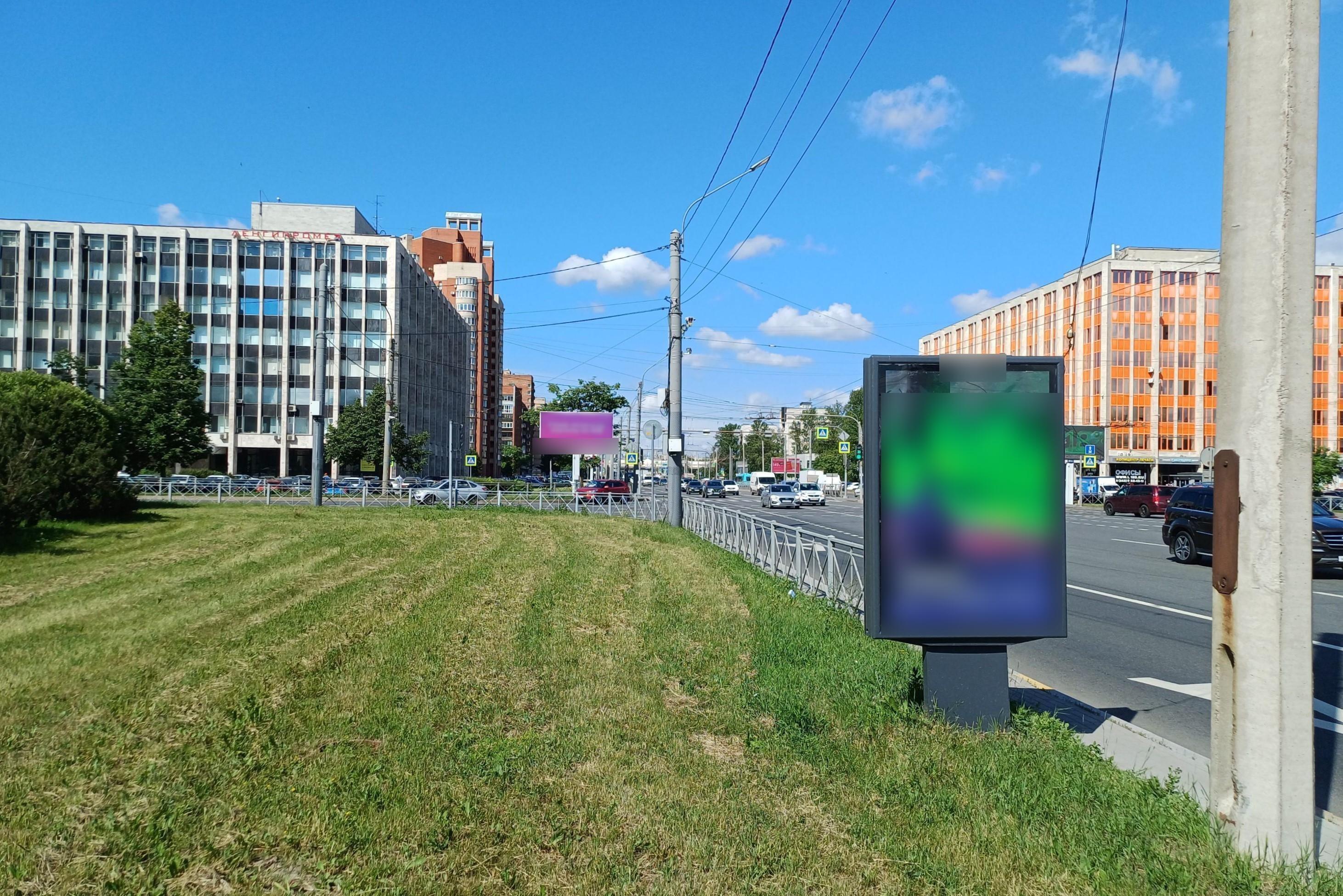 Фотография рекламного носителя, тип: Ситиформат 1.8x1.2, адрес: Ленинский пр-т. Х Конституции пл., д.1, Санкт-Петербург, Россия. Сторона Б №687465