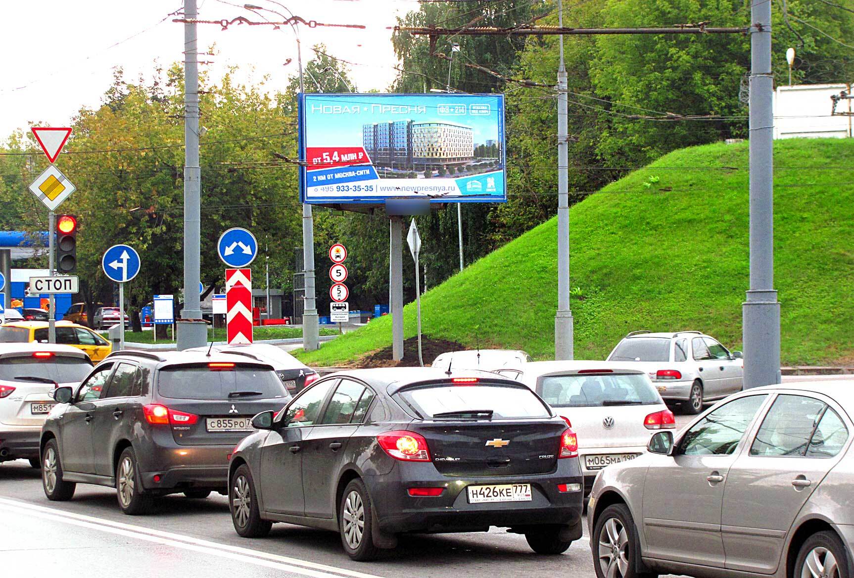 Фотография рекламного носителя, тип: Билборд 3x6, адрес: Барклая ул., до пересечения с Кутузовским проспектом, Москва, Россия. Сторона A №11809
