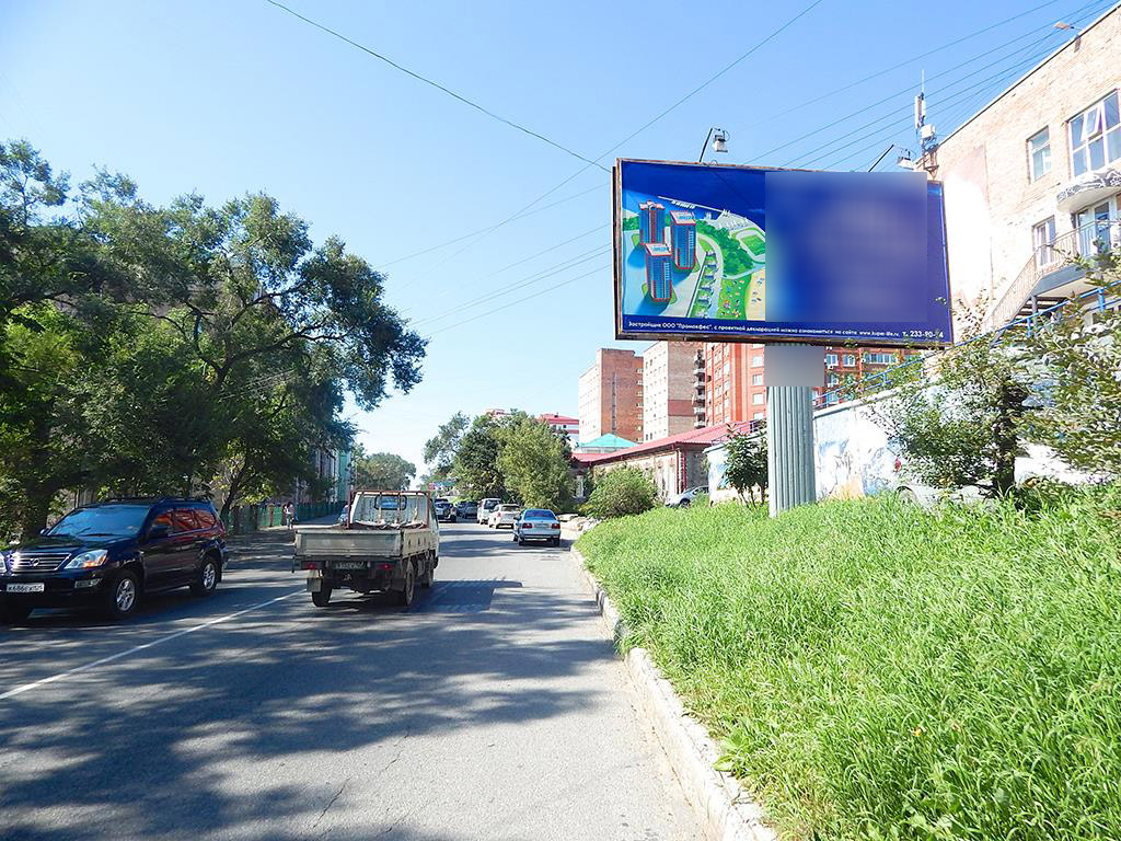 Фотография рекламного носителя, тип: Билборд 3x6, адрес: Верхнепортовая ул., д.38, Владивосток, Приморский край, Россия. Сторона А №88958