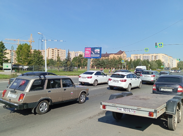 Фотография рекламного носителя, тип: Билборд 3x6, адрес: Кочетова ул., д.29, Великий Новгород, Новгородская область, Россия. Сторона Б №106961