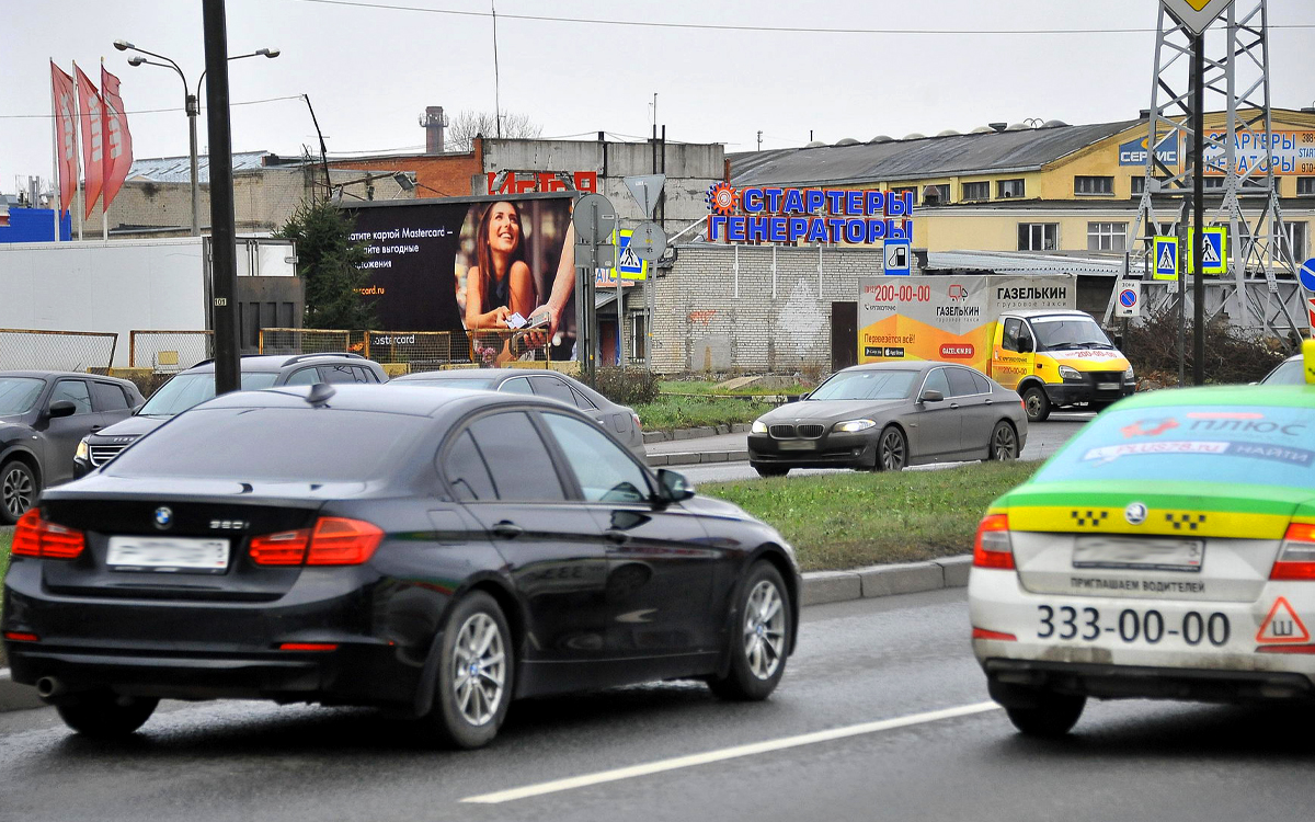 Фотография рекламного носителя, тип: Билборд 3x6, адрес: Витебский пр-т., д.3 Х Кондратенко ул., Санкт-Петербург, Россия. Сторона Б №170774
