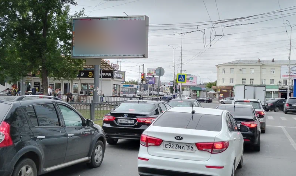 Фотография рекламного носителя, тип: Билборд 3x6, адрес: Астраханская ул., ЦКР, Саратов, Саратовская область, Россия. Сторона А1-A3 №547506