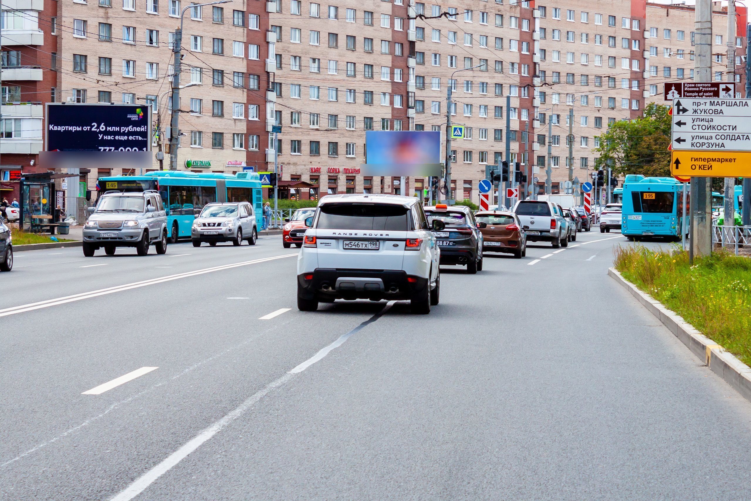 Фотография рекламного носителя, тип: Билборд 3x6, адрес: Ветеранов пр-т. Х Корзуна ул., Санкт-Петербург, Россия. Сторона Б №106438