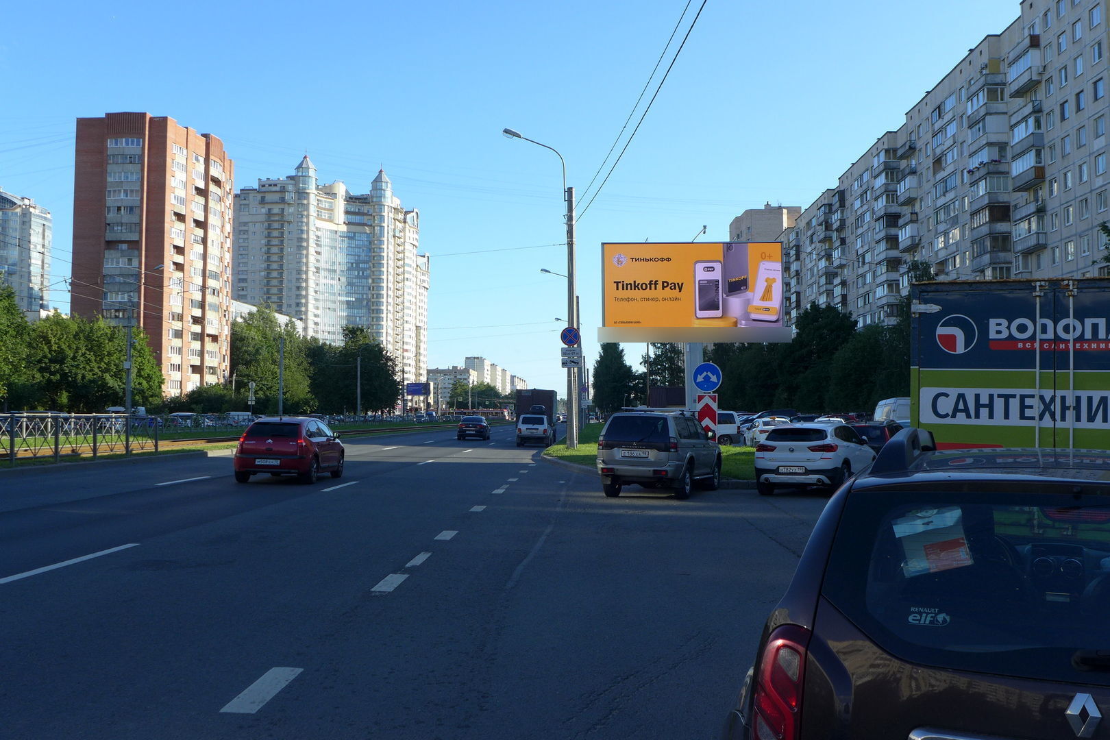 Фотография рекламного носителя, тип: Билборд 3x6, адрес: Энгельса пр-т., д.132 Х Асафьева ул., Санкт-Петербург, Россия. Сторона А1 №706934