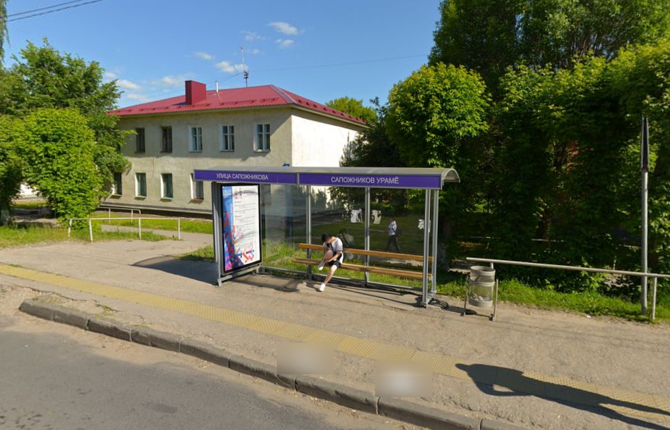 Фотография рекламного носителя, тип: Остановка 1.8x1.2, адрес: Ашмарина ул., д.4, Чебоксары, Республика Чувашия, Россия. Сторона А №978711