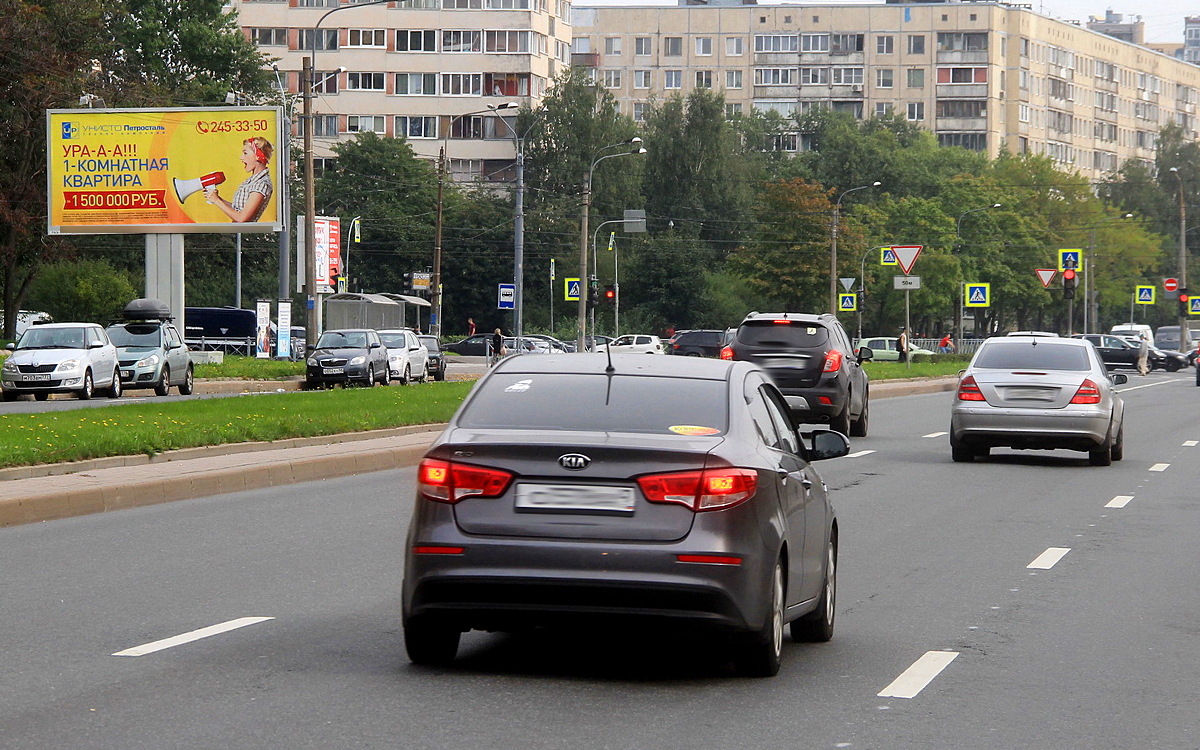 Фотография рекламного носителя, тип: Билборд 3x6, адрес: Луначарского пр-т., д.90, корп.2, Санкт-Петербург, Россия. Сторона B №171341