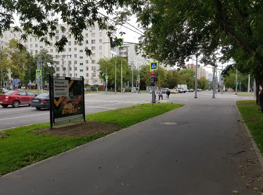 Фотография рекламного носителя, тип: Афиша 1.75x1.8, адрес: Краснодонская ул., д.16, стенд 1, Москва, Россия. Сторона B №619159