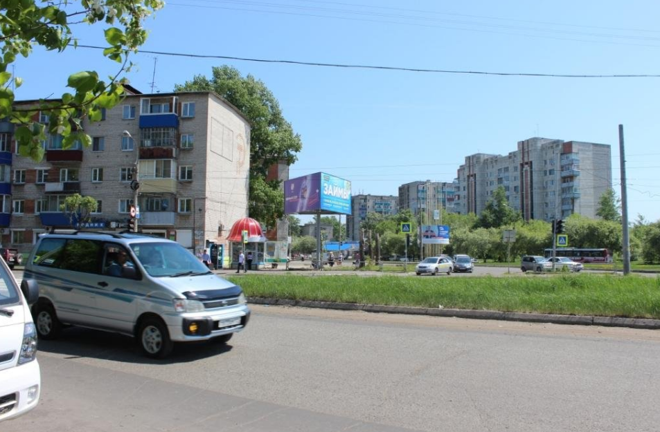 Фотография рекламного носителя, тип: Билборд 3x6, адрес: Ленина пр-т., д.47, Комсомольск-на-Амуре, Хабаровский край, Россия. Сторона А2 №1370272