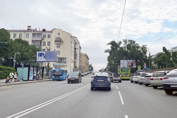 Фотография рекламного носителя, тип: Билборд 3x6, адрес: Светланская ул., д.121, Владивосток, Приморский край, Россия. Сторона Б №154135