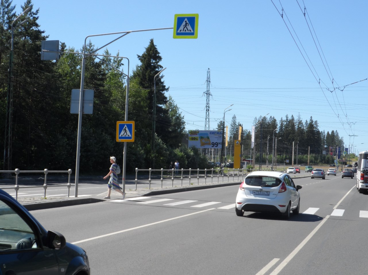 Фотография рекламного носителя, тип: Билборд 3x6, адрес: Чапаева ул. Х Лесной пр-т., Петрозаводск, Республика Карелия, Россия. Сторона B №848651