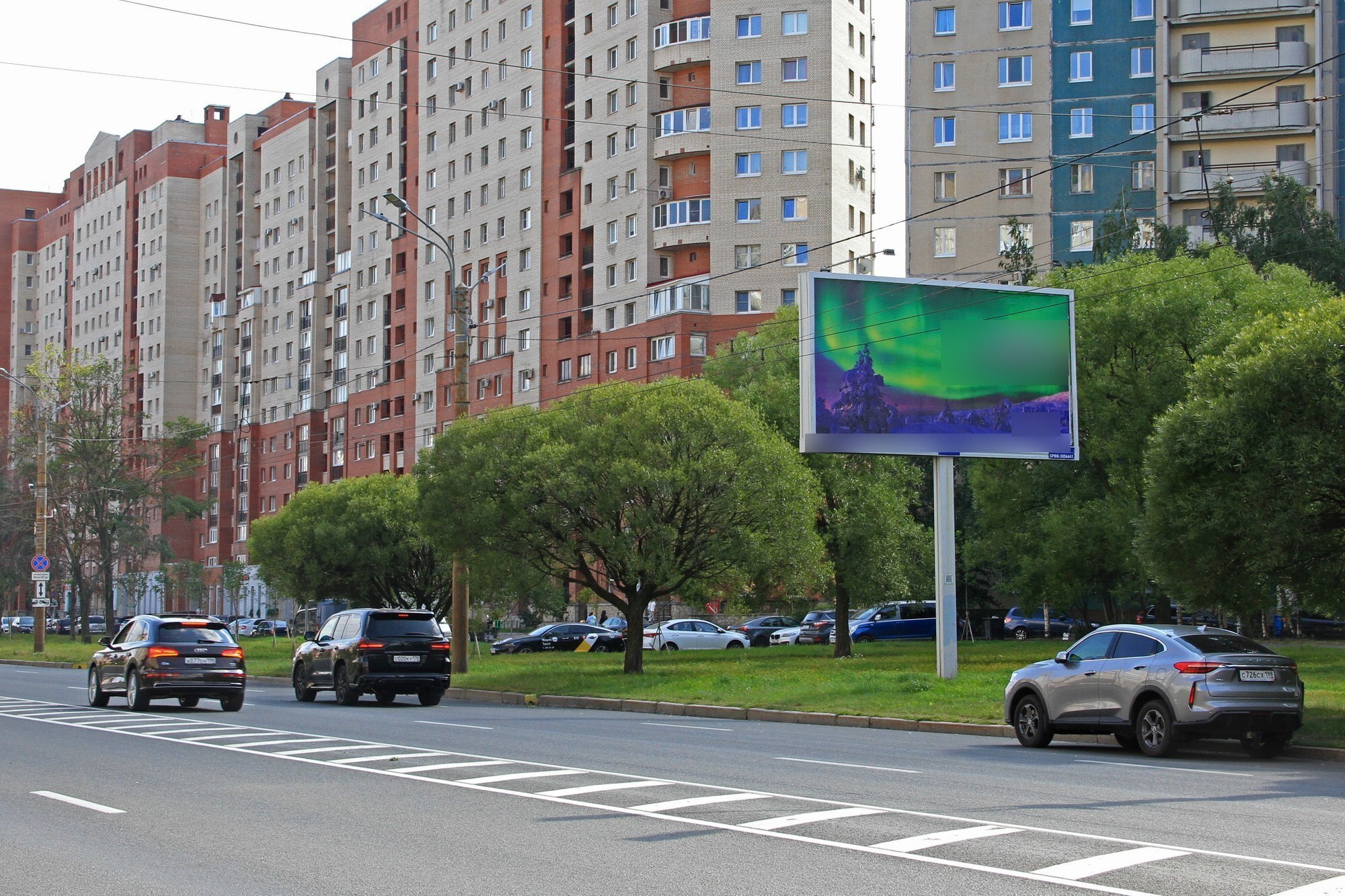 Фотография рекламного носителя, тип: Билборд 3x6, адрес: Комендантский пр-т., д.40, корп.1, Санкт-Петербург, Россия. Сторона А1 №673700