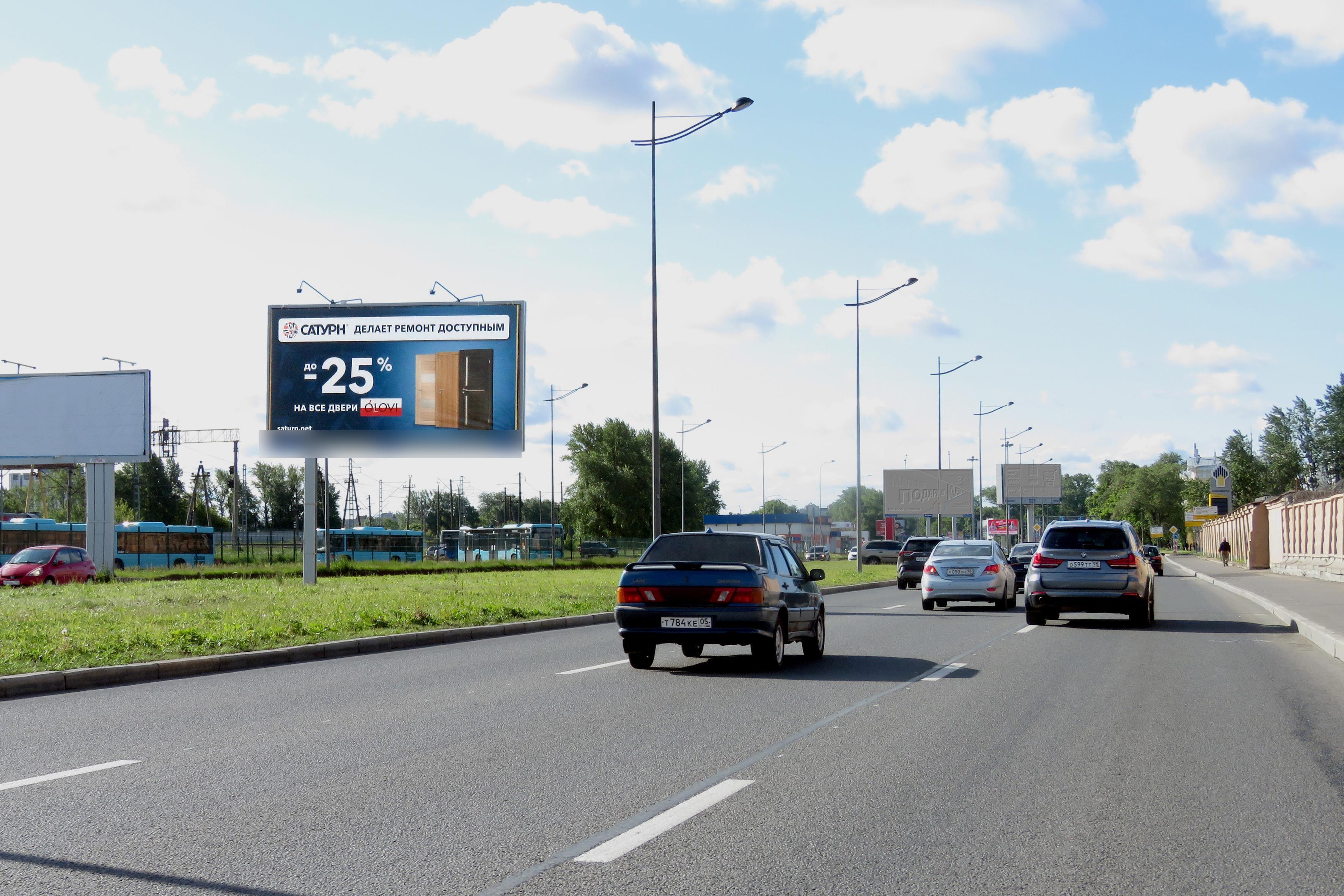 Фотография рекламного носителя, тип: Билборд 3x6, адрес: Витебский пр-т. Х Рощинская ул., д.48К, Санкт-Петербург, Россия. Сторона А2 №118668