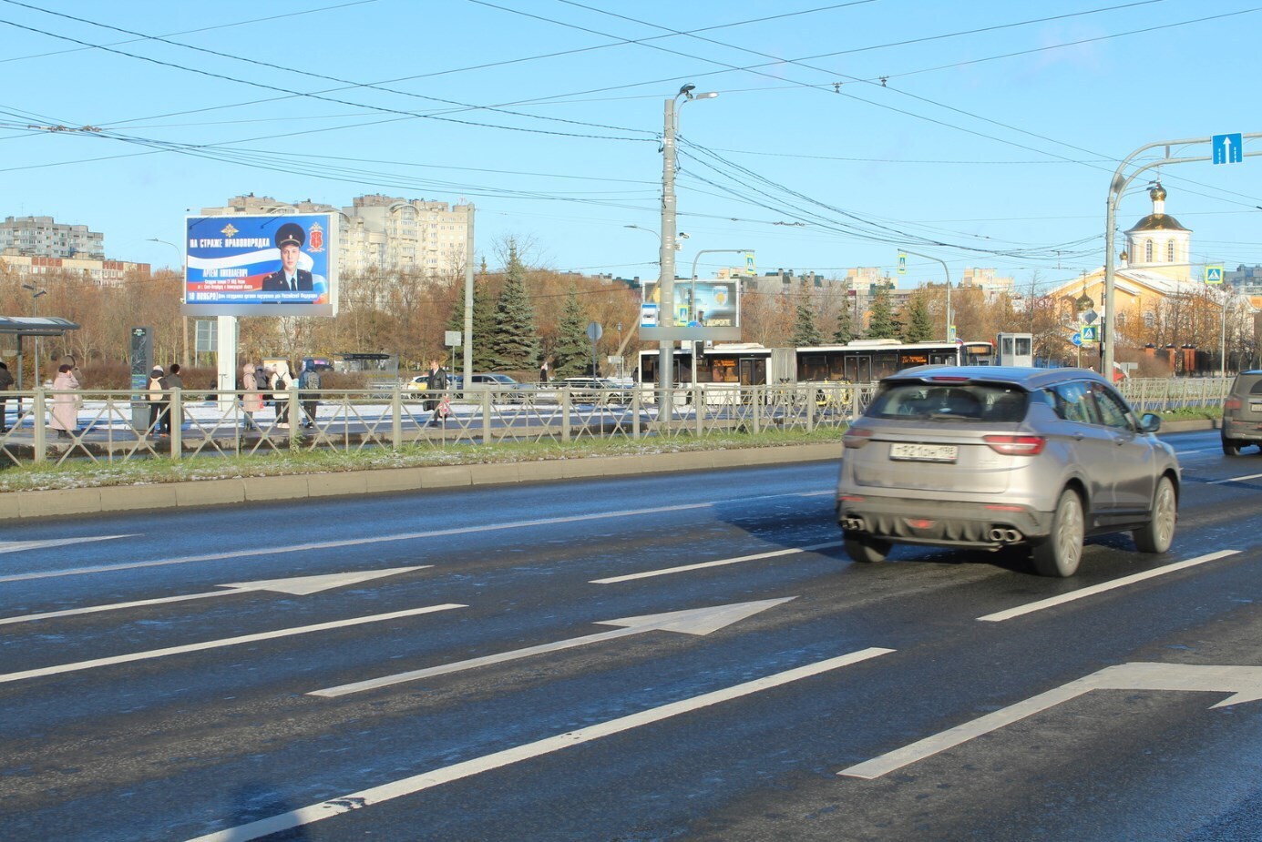 Фотография рекламного носителя, тип: Билборд 3x6, адрес: Косыгина пр-т. Х Передовиков ул., Санкт-Петербург, Россия. Сторона Б №119319