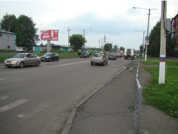 Фотография рекламного носителя, тип: Билборд 3x6, адрес: Кузнецкая ул., д.14, Междуреченск, Кемеровская область, Россия. Сторона Б №1348784