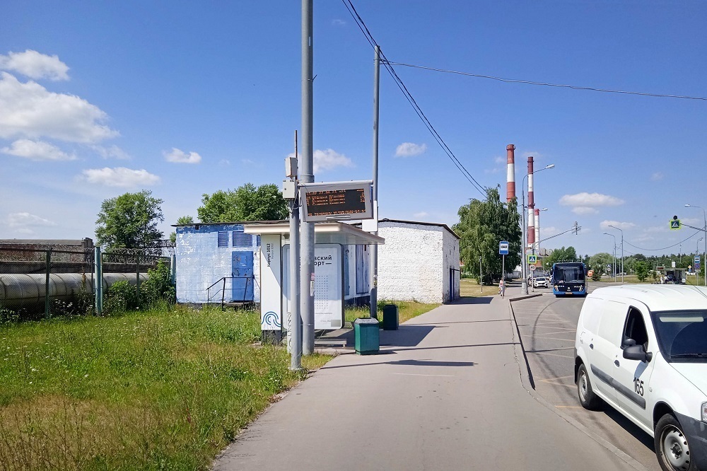 Фотография рекламного носителя, тип: Остановка 1.8x1.2, адрес: Панфилова ул., д.21, корп.1012, Зеленоград, Москва, Россия. Сторона Б №1053172