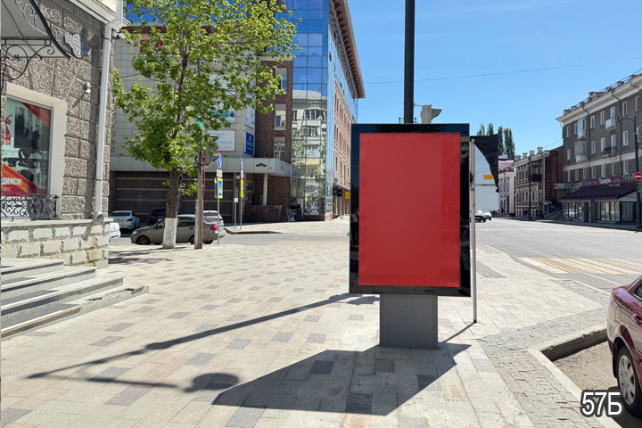 Фотография рекламного носителя, тип: Ситиформат 1.8x1.2, адрес: Ленина ул., д.72, поз.1, Уфа, Республика Башкортостан, Россия. Сторона В №812724