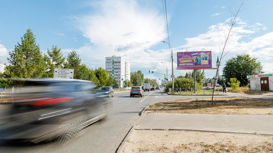 Фотография рекламного носителя, тип: Билборд 3x6, адрес: Мусина ул., д.23а по ул.Маршала Чуйкова, Казань, Республика Татарстан, Россия. Сторона А №679037