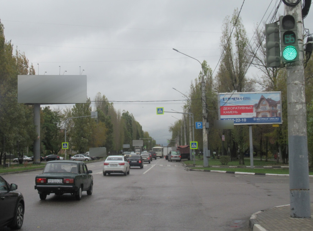 Фотография рекламного носителя, тип: Билборд 3x6, адрес: Димитрова ул., д.70 Х Ленинградская ул., Воронеж, Воронежская область, Россия. Сторона А1-А3 №111761