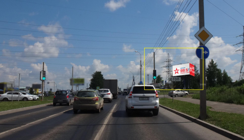 Фотография рекламного носителя, тип: Билборд 3x6, адрес: Воткинское ш. Х Копровый пр-т., Ижевск, Республика Удмуртия, Россия. Сторона A1 №670807