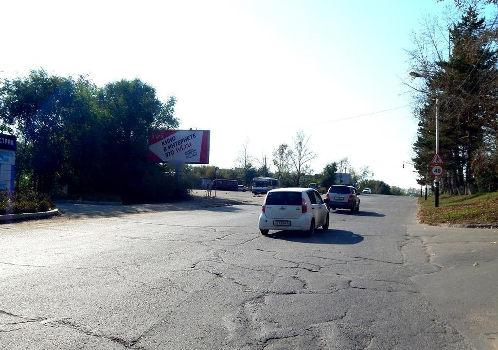 Фотография рекламного носителя, тип: Билборд 3x6, адрес: Политехническая ул. Х Стрельникова ул., Хабаровск, Хабаровский край, Россия. Сторона Б №92726