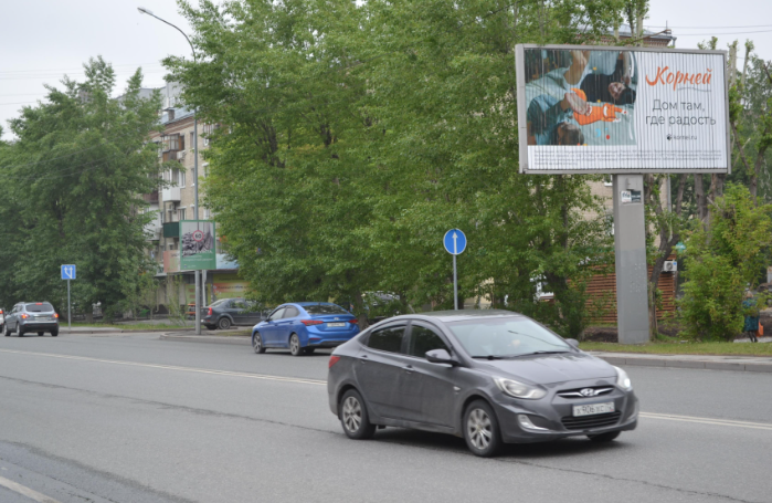 Фотография рекламного носителя, тип: Билборд 3x6, адрес: Червишевский тракт ул., д.19, Тюмень, Тюменская область, Россия. Сторона А1-А3 №410540