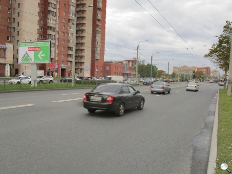 Фотография рекламного носителя, тип: Билборд 3x6, адрес: Ветеранов пр-т., д.114, корп.1 Х Маршала Жукова пр-т., Санкт-Петербург, Россия. Сторона B №169334