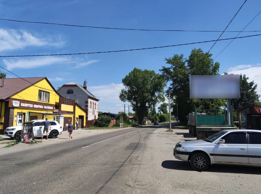 Фотография рекламного носителя, тип: Билборд 3x6, адрес: Кожзаводская ул., д.12, Бийск, Алтайский край, Россия. Сторона А №1332040