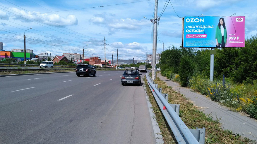 Фотография рекламного носителя, тип: Билборд 3x6, адрес: Казачья переправа, Челябинск, Челябинская область, Россия. Сторона А №633620