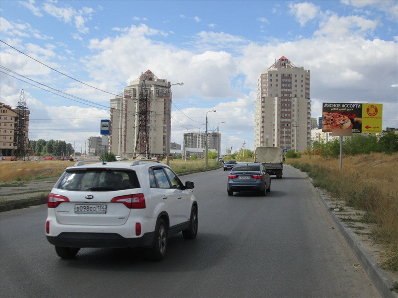 Фотография рекламного носителя, тип: Билборд 3x6, адрес: Землячки ул., д.110, Волгоград, Волгоградская область, Россия. Сторона А №111220
