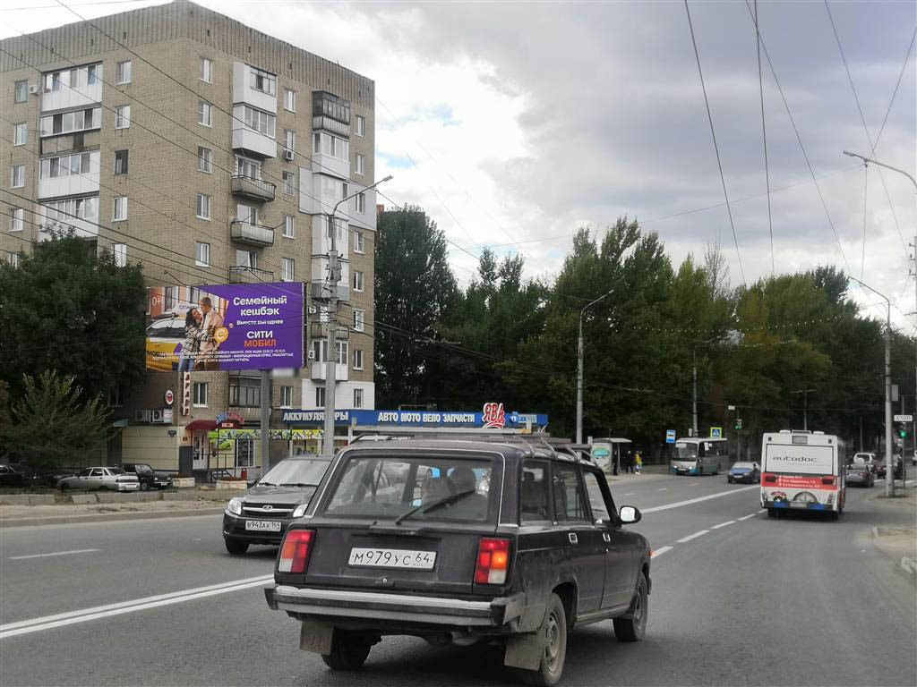 Фотография рекламного носителя, тип: Билборд 3x6, адрес: Шехурдина ул. Х Московское ш., поз.1, Саратов, Саратовская область, Россия. Сторона B №90719