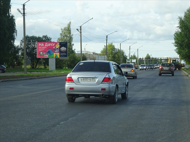 Фотография рекламного носителя, тип: Билборд 3x6, адрес: Индустриальная ул. Х Фестивальная ул., д.30, Кострома, Костромская область, Россия. Сторона Б №208786