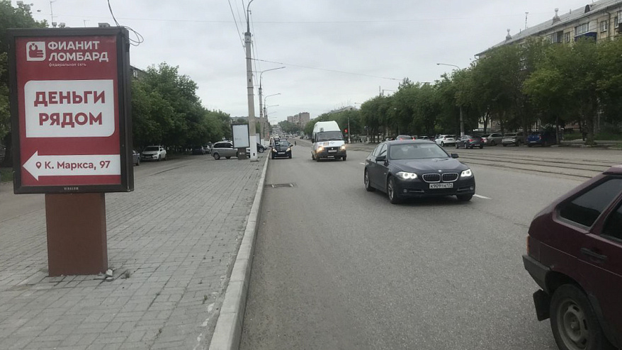 Фотография рекламного носителя, тип: Ситиформат 1.8x1.2, адрес: Карла Маркса пр-т., д.97, поз.4, Магнитогорск, Челябинская область, Россия. Сторона B №199675