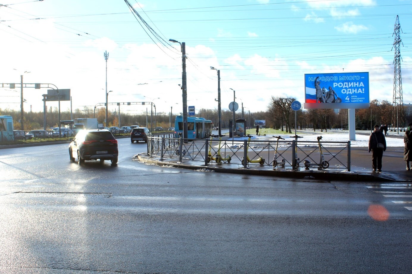 Фотография рекламного носителя, тип: Билборд 3x6, адрес: Косыгина пр-т. Х Передовиков ул., Санкт-Петербург, Россия. Сторона А1 №119318