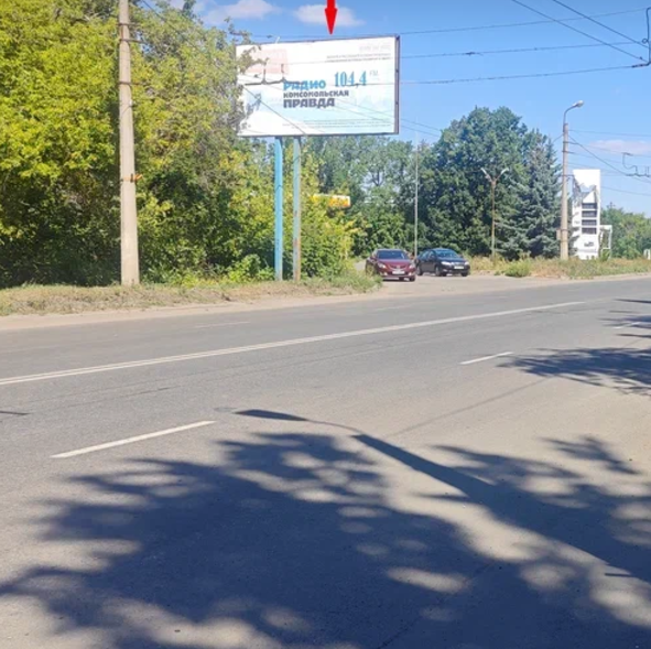 Фотография рекламного носителя, тип: Билборд 3x6, адрес: Маршала Пересыпкина ул., д.17, Горловка, Донецкая область, Россия. Сторона В №1326877