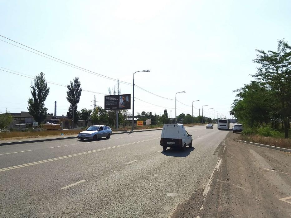 Фотография рекламного носителя, тип: Билборд 3x6, адрес: Володарское ш., д.6, Мариуполь, Донецкая область, Россия. Сторона B №1398038