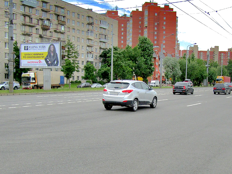 Фотография рекламного носителя, тип: Билборд 3x6, адрес: Маршала Жукова пр-т., д.66, корп.1 Х Бурцева ул., Санкт-Петербург, Россия. Сторона B №169342