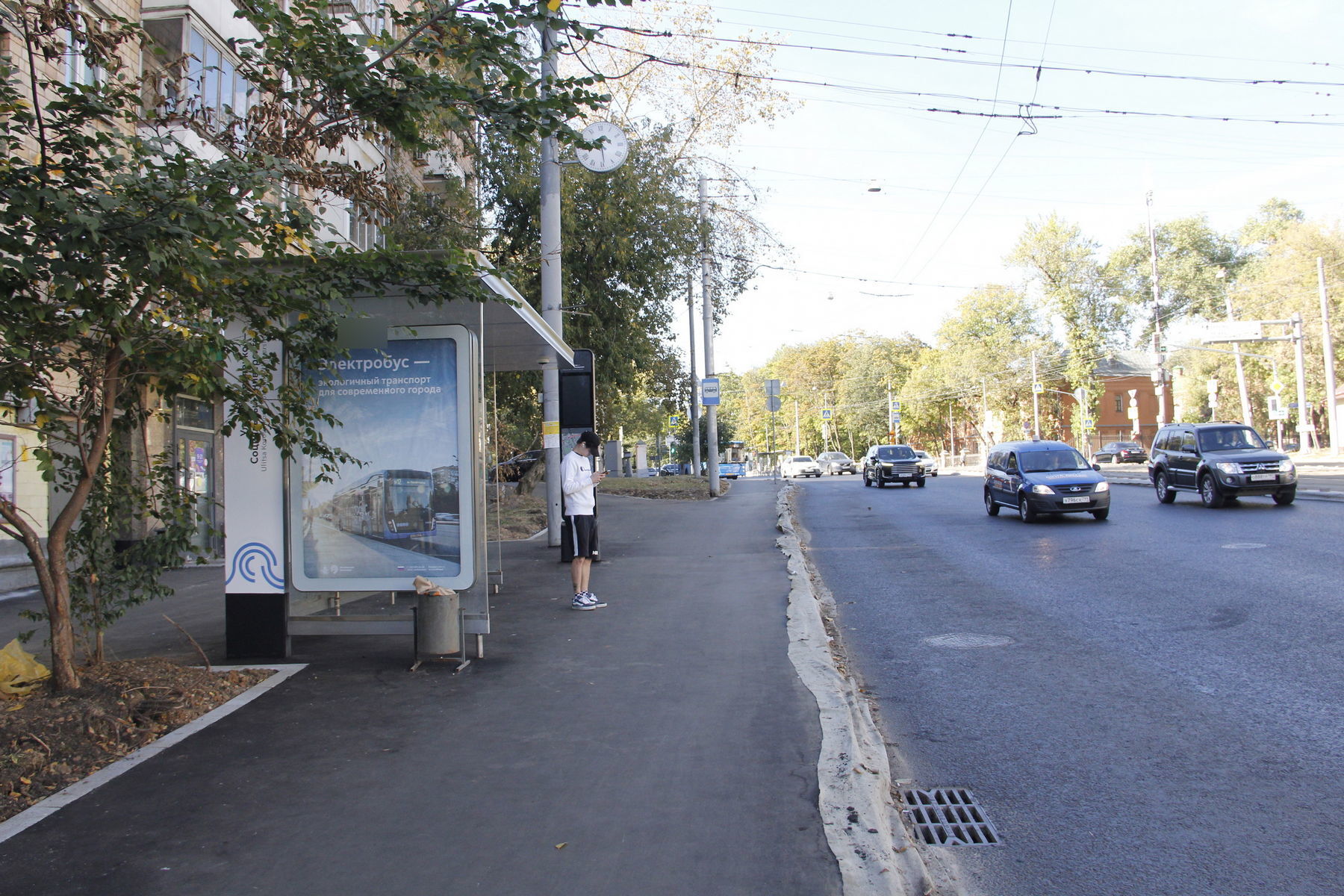 Фотография рекламного носителя, тип: Остановка 1.8x1.2, адрес: Стромынка ул., д.16, Москва, Россия. Сторона Б №557088