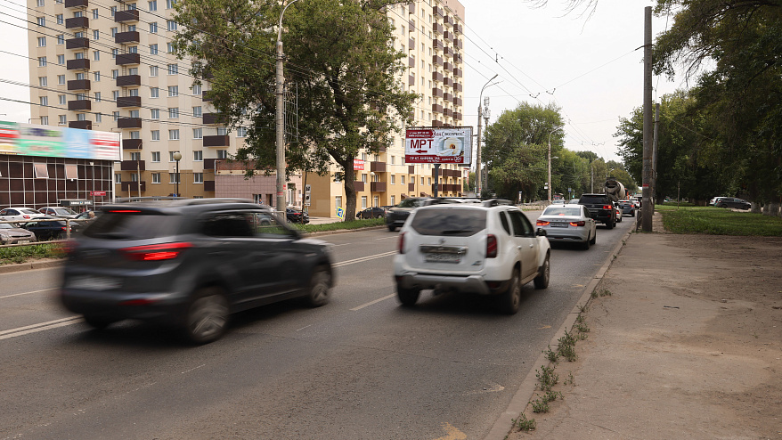 Фотография рекламного носителя, тип: Билборд 3x6, адрес: Кирова пр-т., д.255а Х К.Маркса ул., Шоколадная фабрика, Самара, Самарская область, Россия. Сторона B №790812