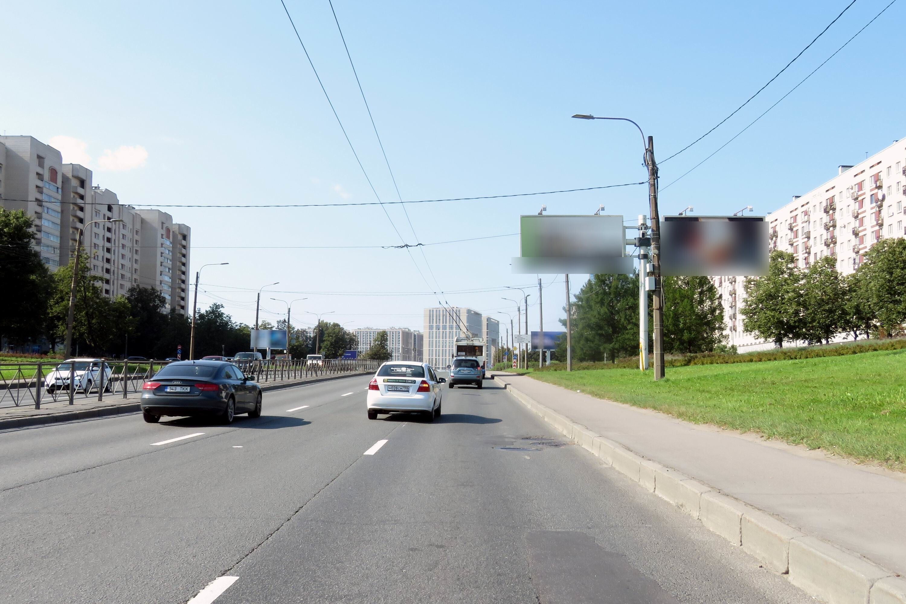 Фотография рекламного носителя, тип: Билборд 3x6, адрес: Типанова ул., у ж/д виадука, Санкт-Петербург, Россия. Сторона А2 №520238