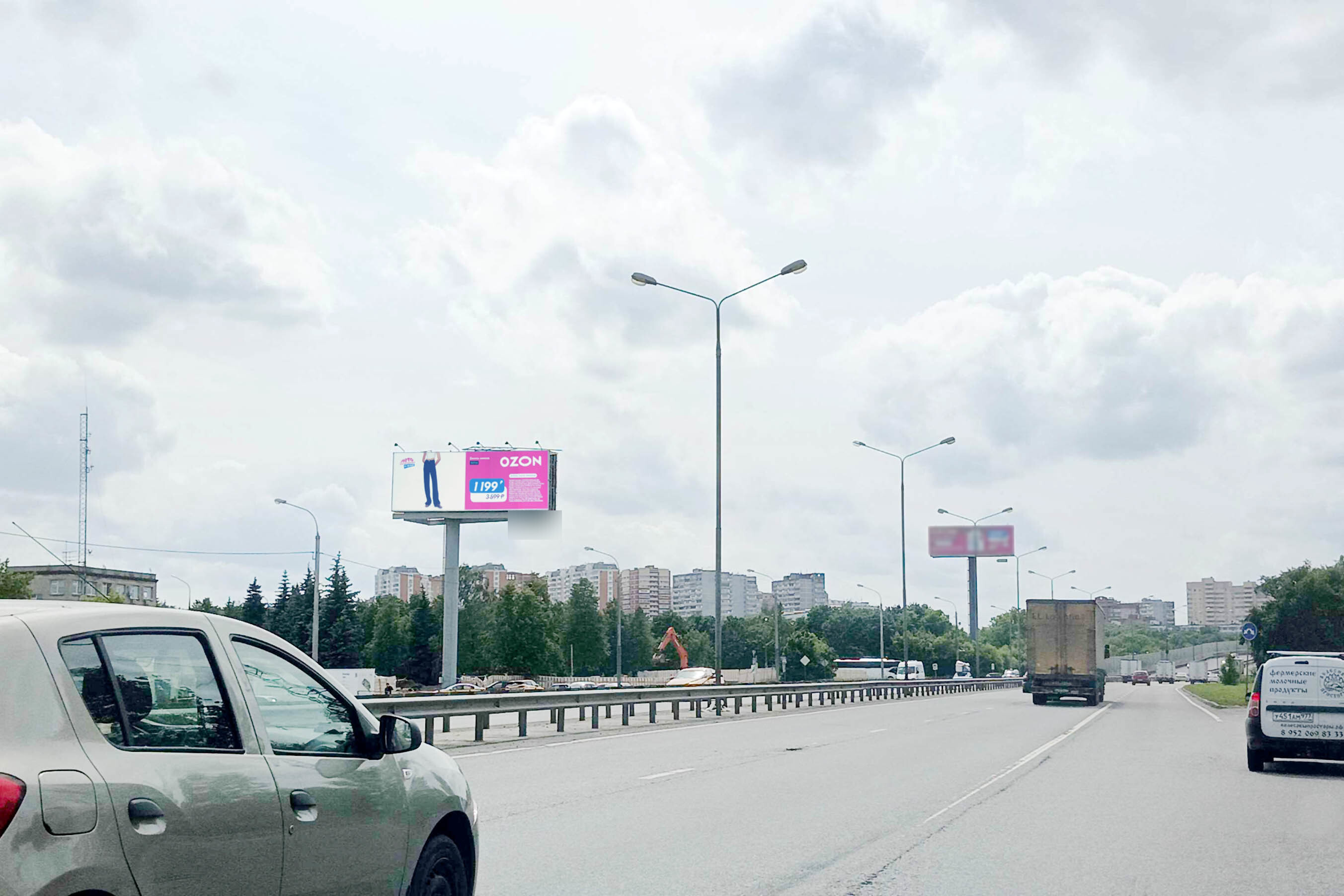 Фотография рекламного носителя, тип: Нестандартный суперсайт, адрес: Новоегорьевское ш., 1 км до съезда на Новорязанское ш., Котельники, Московская область, Россия. Сторона Б №681055