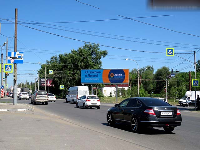 Фотография рекламного носителя, тип: Суперсайт 3x12, адрес: Лукашевича ул. Х Ватутина ул., поз.1, Омск, Омская область, Россия. Сторона А1 №197296