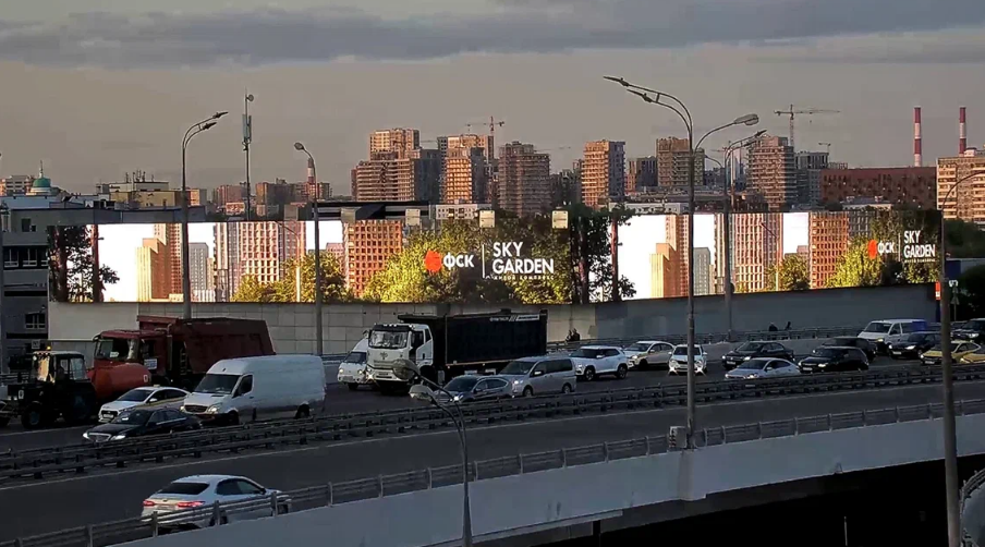 Фотография рекламного носителя, тип: Медиафасад, адрес: Холодильный пер., д.6, Москва, Россия. Сторона A60 №1383098