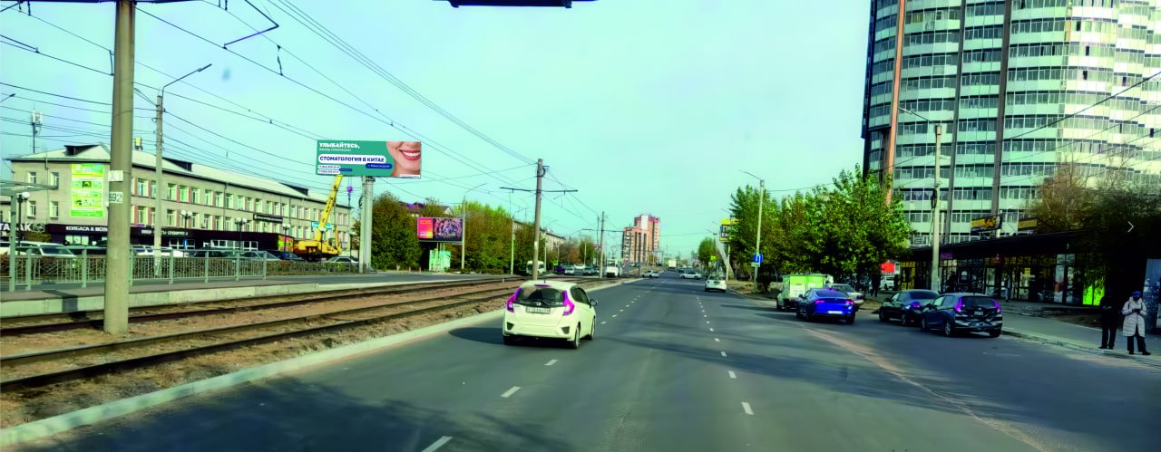 Фотография рекламного носителя, тип: Суперсайт 4x12, адрес: Ключевская, д.41, Улан-Удэ, Республика Бурятия, Россия. Сторона B1-В10 №1330467